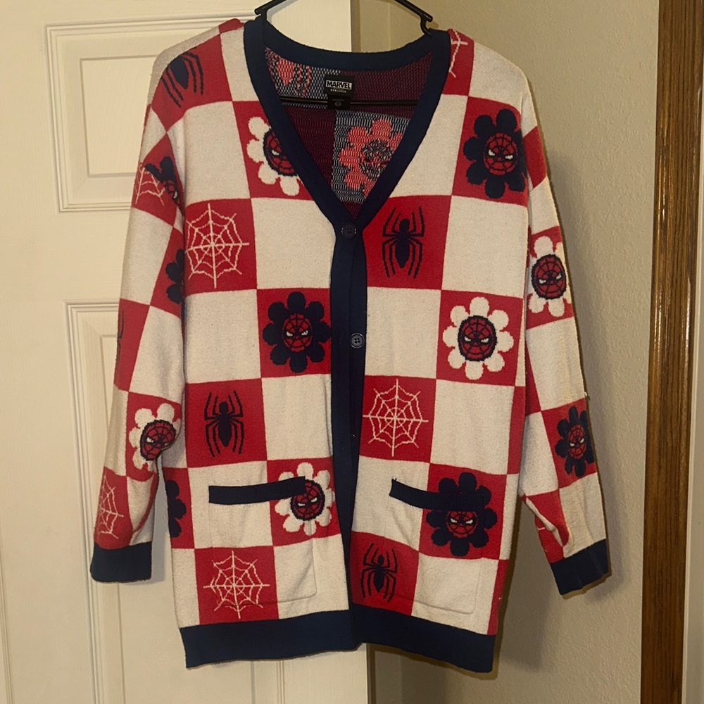 Marvel Red and Blue Knit Sweater